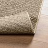 vidaXL Teppich ZIZUR Beige 80x250 cm Jute-Optik Indoor und Outdoor
