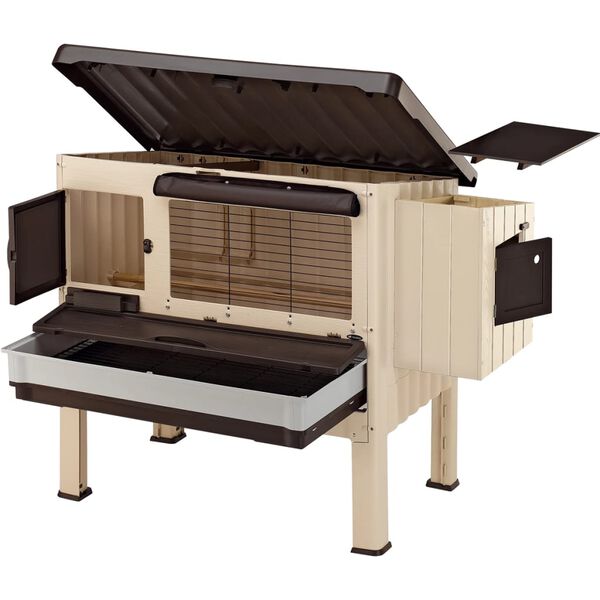 Ferplast H&uuml;hnerstall Happy Farm 120 Kunststoff Beige 57320000