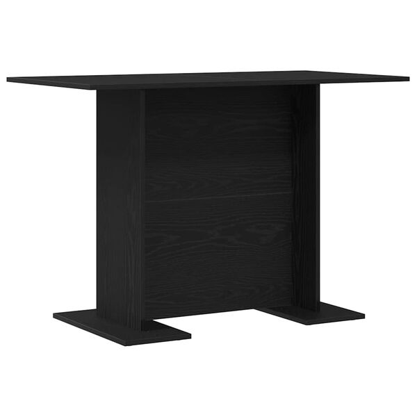 vidaXL Esstisch Schwarz Eichen-Optik 110 x 60 x 75 cm Holzwerkstoff