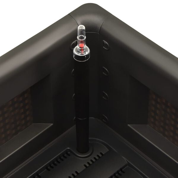 vidaXL Garten-Hochbeet Selbstbewässerungssystem Anthrazit 43x43x33 cm