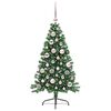 vidaXL Künstlicher vorbeleuchteter Weihnachtsbaum Grün 120 cm PVC