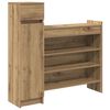 vidaXL Schuhschrank Artisan-Eiche 100,5 x 28 x 100 cm Holzwerkstoff