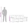 vidaXL 3-Sitzer-Sofa Beige 180 cm Mikrofasergewebe