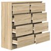 vidaXL Sideboard Sonoma-Eiche 100x35x99 cm Holzwerkstoff