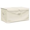 vidaXL Aufbewahrungsbox Stoff 50x30x25 cm Creme