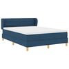 vidaXL Boxspringbett mit Matratze mit Kopfteil Blau 140 x 190 cm Stoff