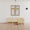 vidaXL 4-tlg. Garten-Lounge-Set Massivholz Kiefer