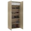 vidaXL Schuhschrank Sonoma-Eiche 80x35,5x180 cm Holzwerkstoff