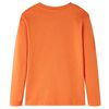 Kinder-Langarmshirt Dunkelorange 116
