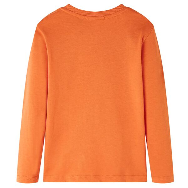 Kinder-Langarmshirt Dunkelorange 116
