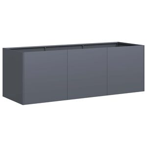 vidaXL Pflanzgef&auml;&szlig; Anthrazit 120 x 40 x 40 cm Kaltgewalzter Stahl