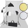 vidaXL Fotostudio-Set Wei&szlig; und Schwarz