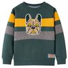 Kinder-Sweatshirt Dunkelgr&uuml;n 92