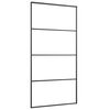 vidaXL Schiebet&uuml;r mit Beschlag Schwarz 102,5x205 cm ESG-Glas