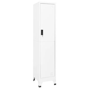 vidaXL Schlie&szlig;fachschrank Wei&szlig; 38x45x180 cm Stahl