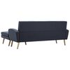 vidaXL Sofa in L-Form Stoffbezug 186 x 136 x 79 cm Dunkelgrau
