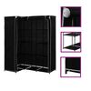 vidaXL Eckkleiderschrank Schwarz 130 x 87 x 169 cm
