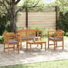 vidaXL Gartenrosen-Lounge-Set 4 pcs Natur Massivholz Akazie