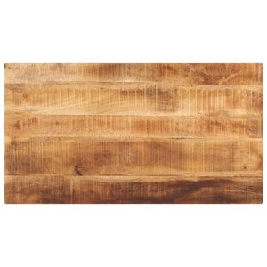 vidaXL Tischplatte 100x70x2,5 cm Rechteckig Raues Massivholz Mango