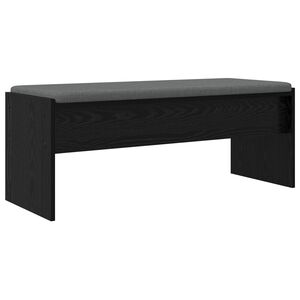 vidaXL Flurbank mit Kissen Schwarz Eichen-Optik 103 x 38 x 40 cm