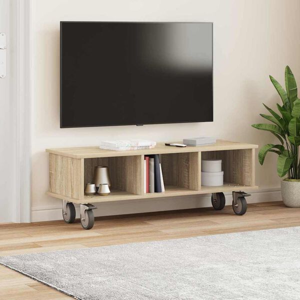 vidaXL TV-St&auml;nder Sonoma-Eiche 100 x 35 x 35 cm Holzwerkstoff