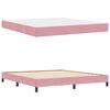 vidaXL Boxspringbett mit Matratze Rosa 180 x 210 cm Stoff