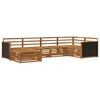 vidaXL Outdoor-Sofagarnitur 6 stk. Natur