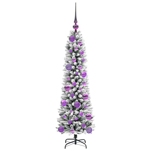vidaXL K&uuml;nstlicher Weihnachtsbaum mit 150 LEDs mit St&auml;nder Wei&szlig; 120 cm