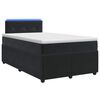 vidaXL Boxspringbett mit Matratze Schwarz 120 x 190 cm Samt