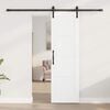 vidaXL Schiebet&uuml;r Wei&szlig; 61 x 198,5 cm Massives Kiefernholz