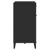 vidaXL Sideboard VIKEN Schwarz 80x40x80 cm Holzwerkstoff