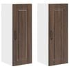 vidaXL Wandschrank PORTO 2 pcs Braun Eichen-Optik 30 x 31 x 80 cm
