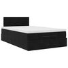 vidaXL Ottoman-Bett mit Matratze Schwarz 120x190 cm Samt
