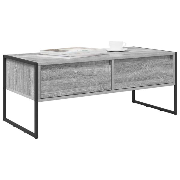 vidaXL Couchtisch Graues Sonoma 100 x 46 x 40 cm Holzwerkstoff