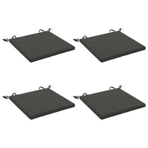 vidaXL 4-teilige Sitzkissen SOEST 4 stk. 100 % Polyester Anthrazit