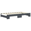 vidaXL Tagesbett Ausziehbar Dunkelgrau 90x190 cm Samt
