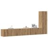vidaXL 3-tlg. TV-Schrank-Set Wandmontage Artisan-Eiche Holzwerkstoff