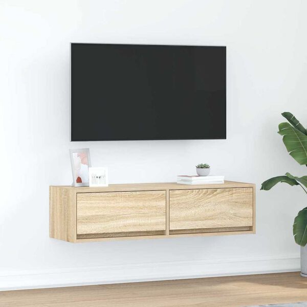 vidaXL TV-Schränk Sonoma Eiche 100 x 31 x 25,5 cm Holzwerkstoff