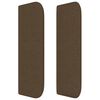vidaXL Kopfteil mit Ohren Dunkelbraun 163x16x78/88 cm Stoff