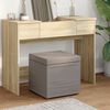 vidaXL Hocker Taupe 41 x 41 x 40 cm Stoff und Pressholz