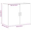 vidaXL Wandschrank Sonoma-Eiche 80x42,5x64 cm Holzwerkstoff