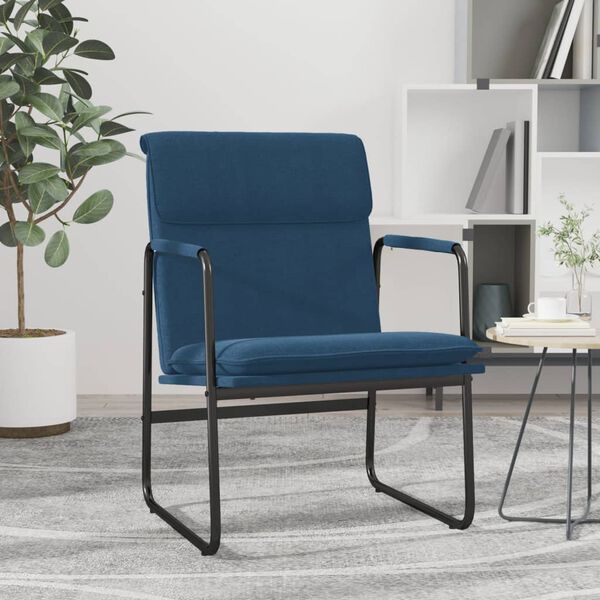 vidaXL Loungesessel Blau 55x64x80 cm Stoff