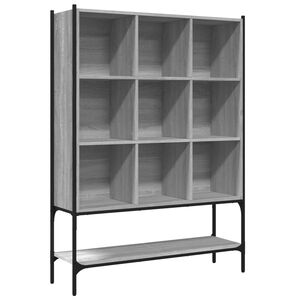 vidaXL B&uuml;cherregal Grau Sonoma 102x30x141,5 cm Holzwerkstoff