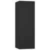 vidaXL 8-tlg. TV-Schrank-Set Schwarz Holzwerkstoff