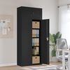 vidaXL Aktenschrank Schwarz 90x40x220 cm Stahl