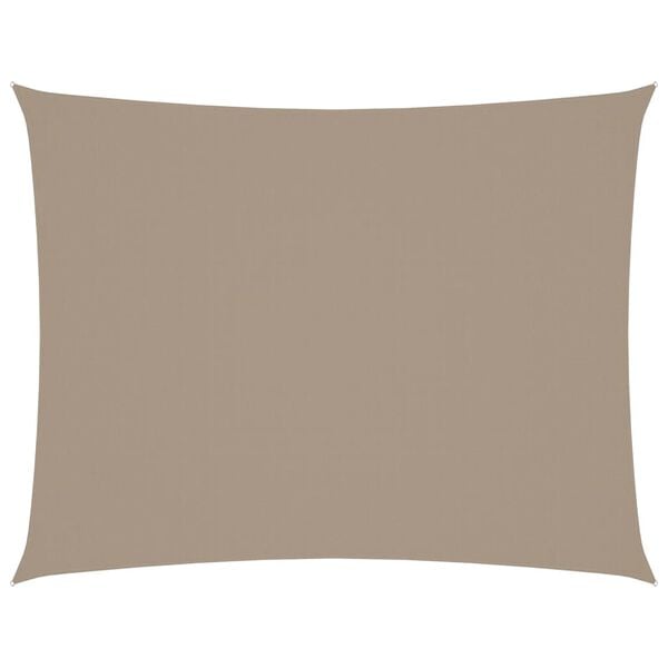 vidaXL Sonnensegel Oxford-Gewebe Rechteckig 4x6 m Taupe