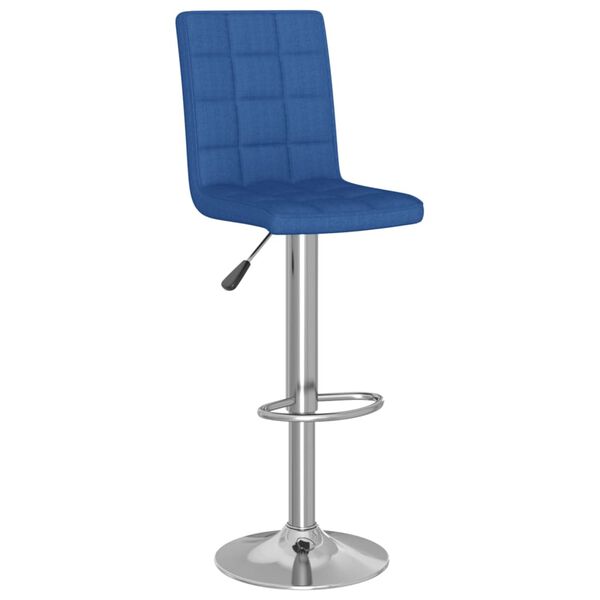 vidaXL Barhocker Blau Stoff