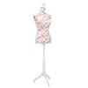 Damenb&uuml;ste Schneiderpuppe B&uuml;ste Torso Mannequin Baumwolle Wei&szlig; Rose