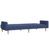 vidaXL Schlafsofa 2-Sitzer Blau Stoff