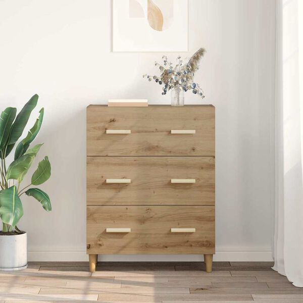 vidaXL Sideboard Artisan-Eiche 69,5 x 34 x 90 cm Holzwerkstoff